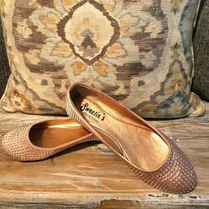 Sweetie's flats with rhinestones